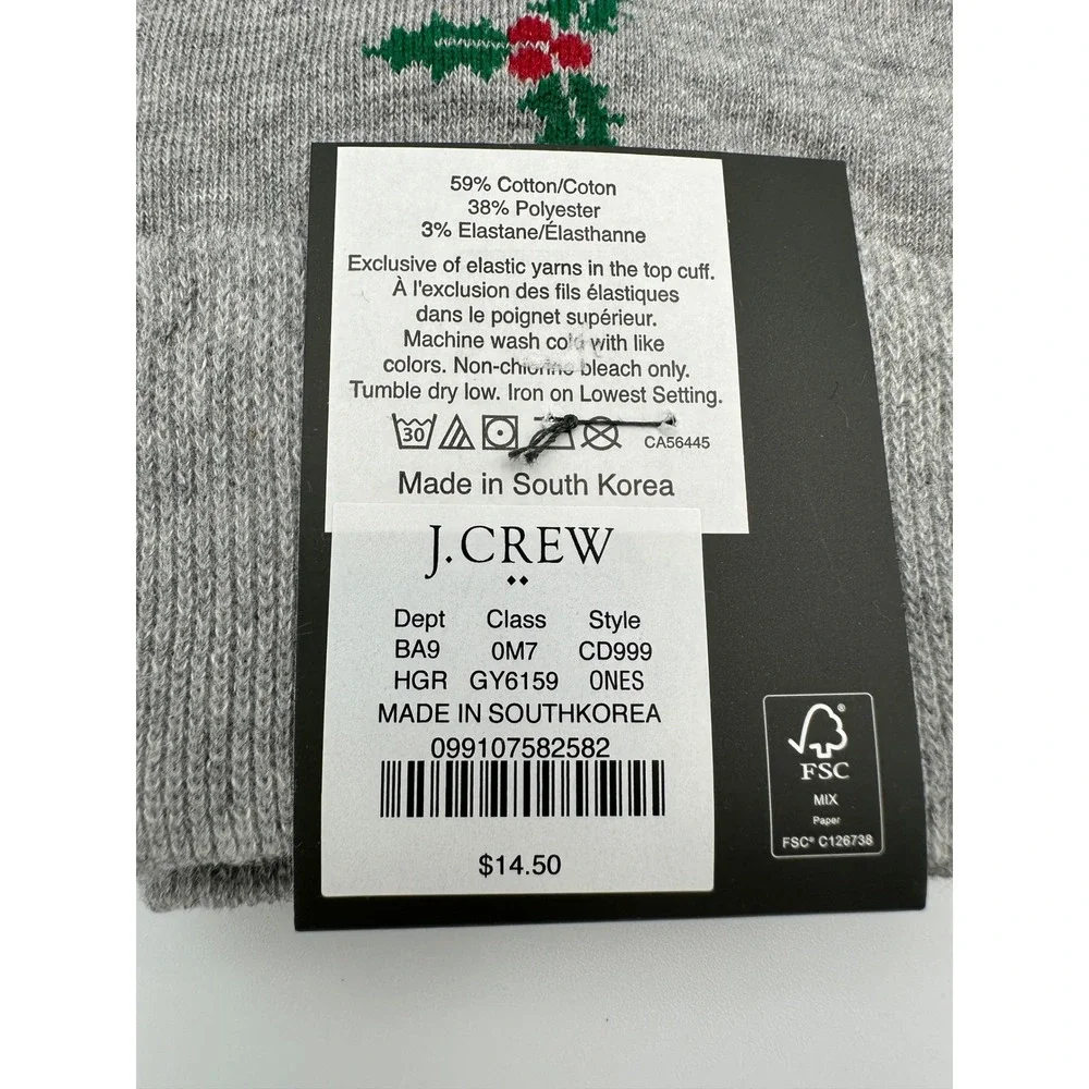 J. Crew tags christmas secure